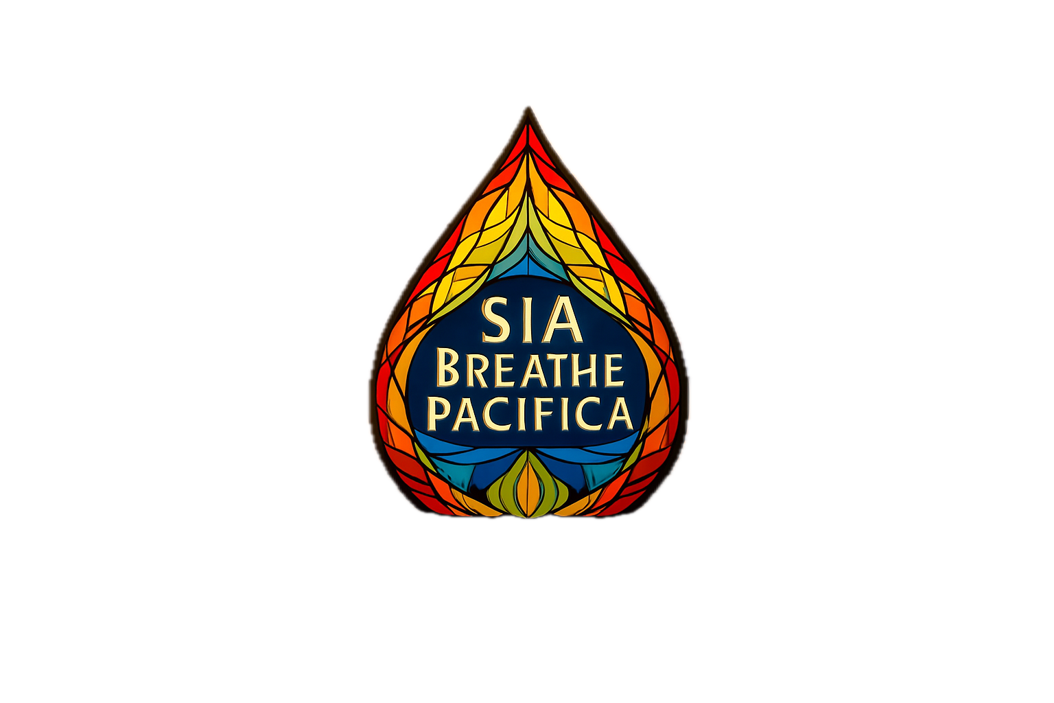 SIA Breathe Pacifica stained glass logo